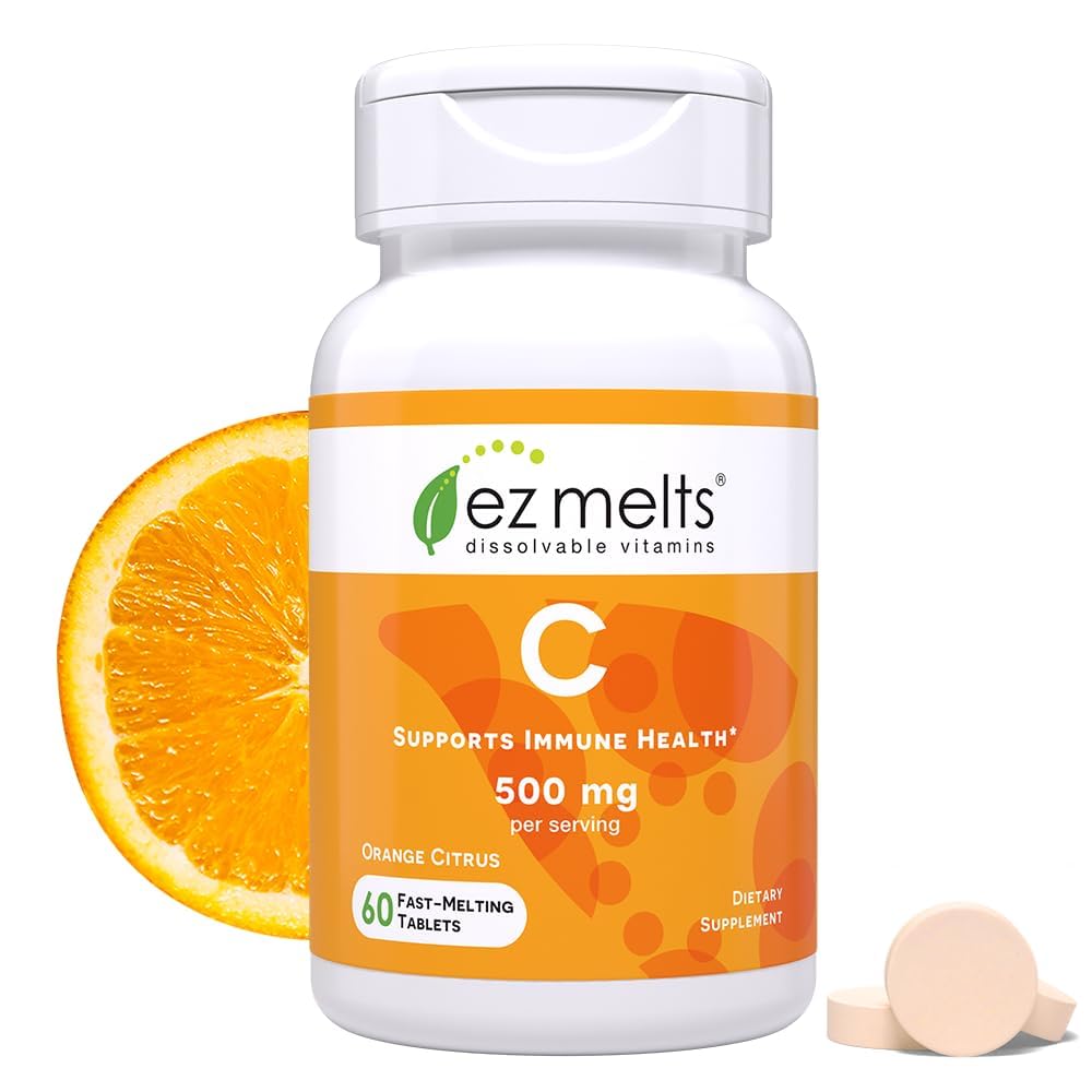 EZ Melts Vitamin C 500 mg dissolvable tablet packaging