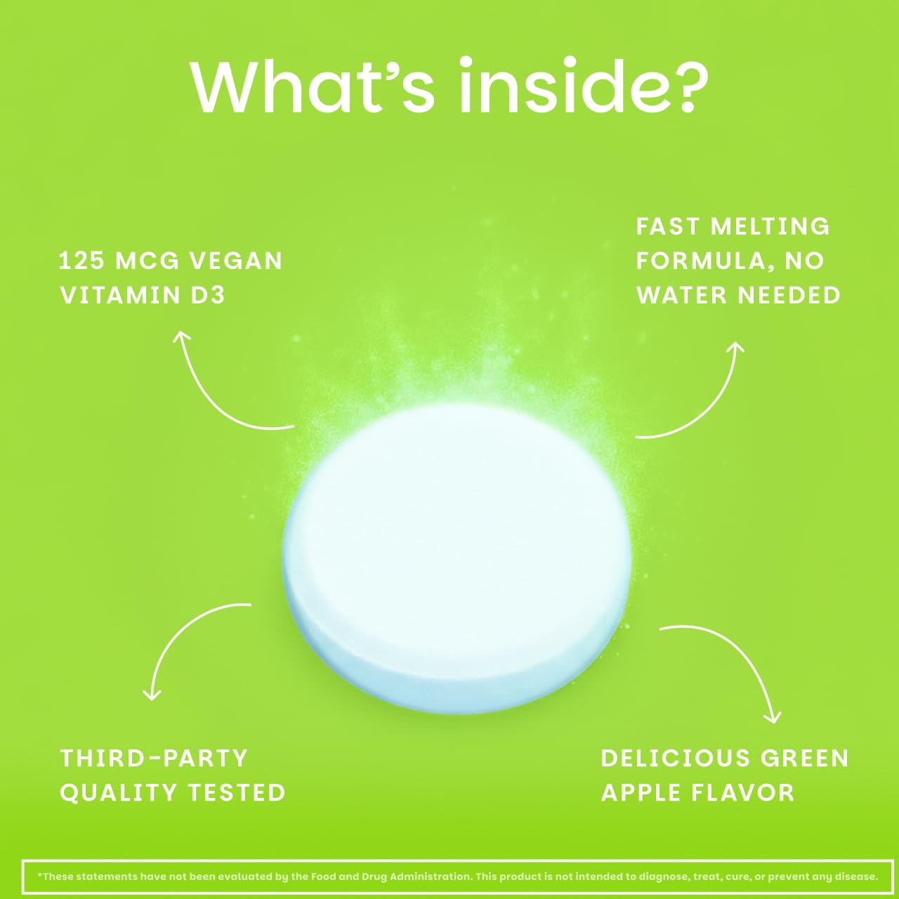 3-month supply packaging of EZ Melts Vitamin D3