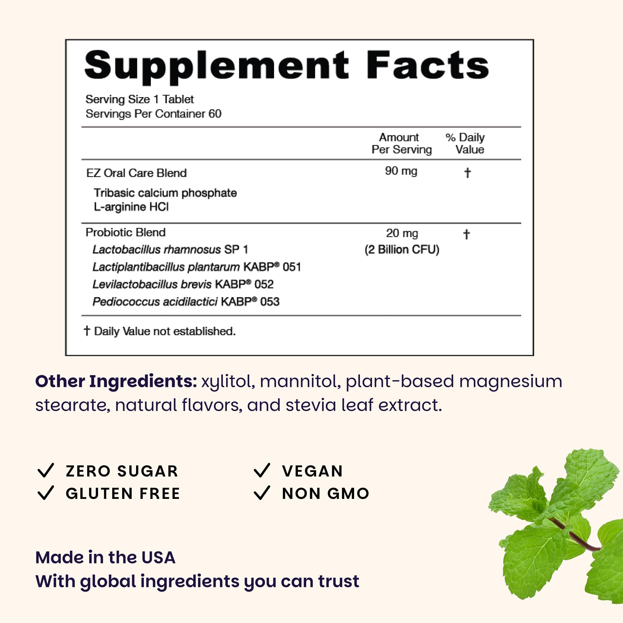 Gum health support illustration from EZ Melts