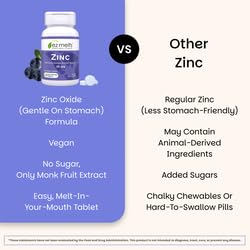 EZ Melts immunity support banner featuring zinc lozenges