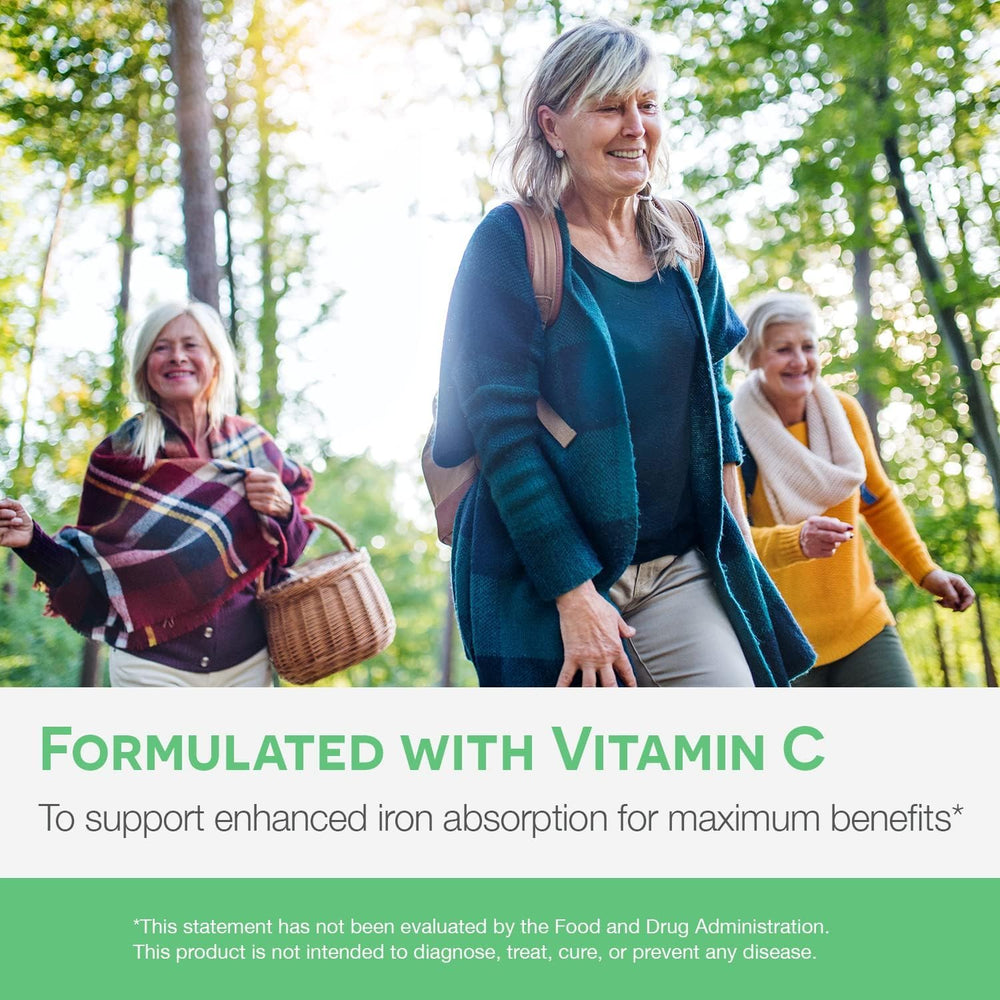 Vegan, non-GMO iron supplement ingredients