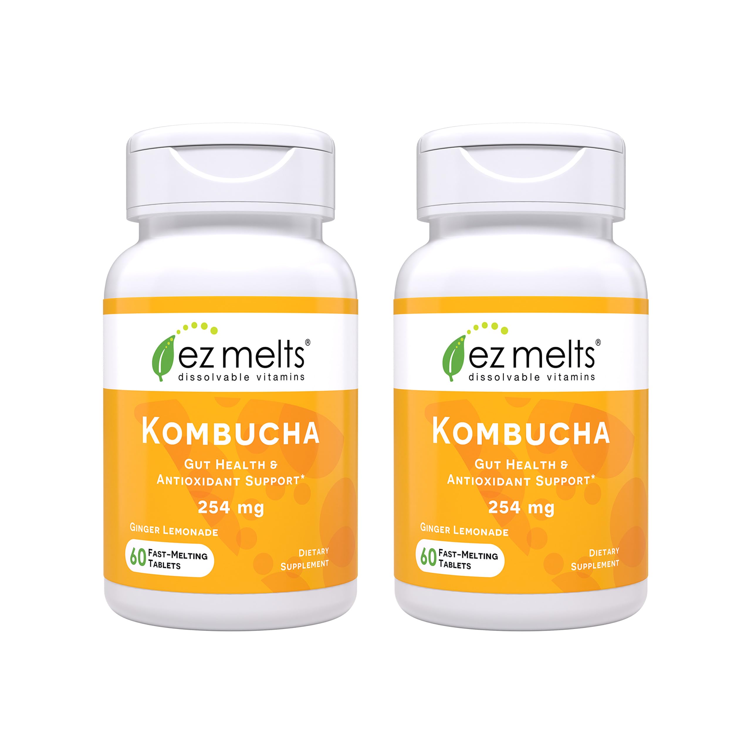 EZ Melts dissolvable kombucha tablet ready to melt in mouth