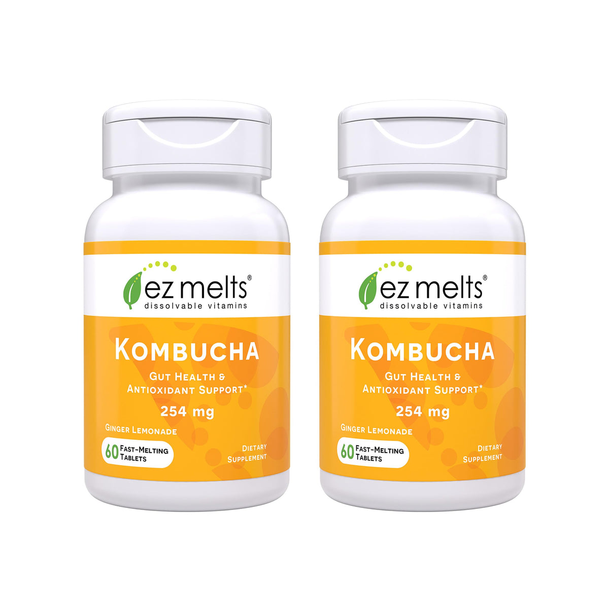 EZ Melts dissolvable kombucha tablet ready to melt in mouth