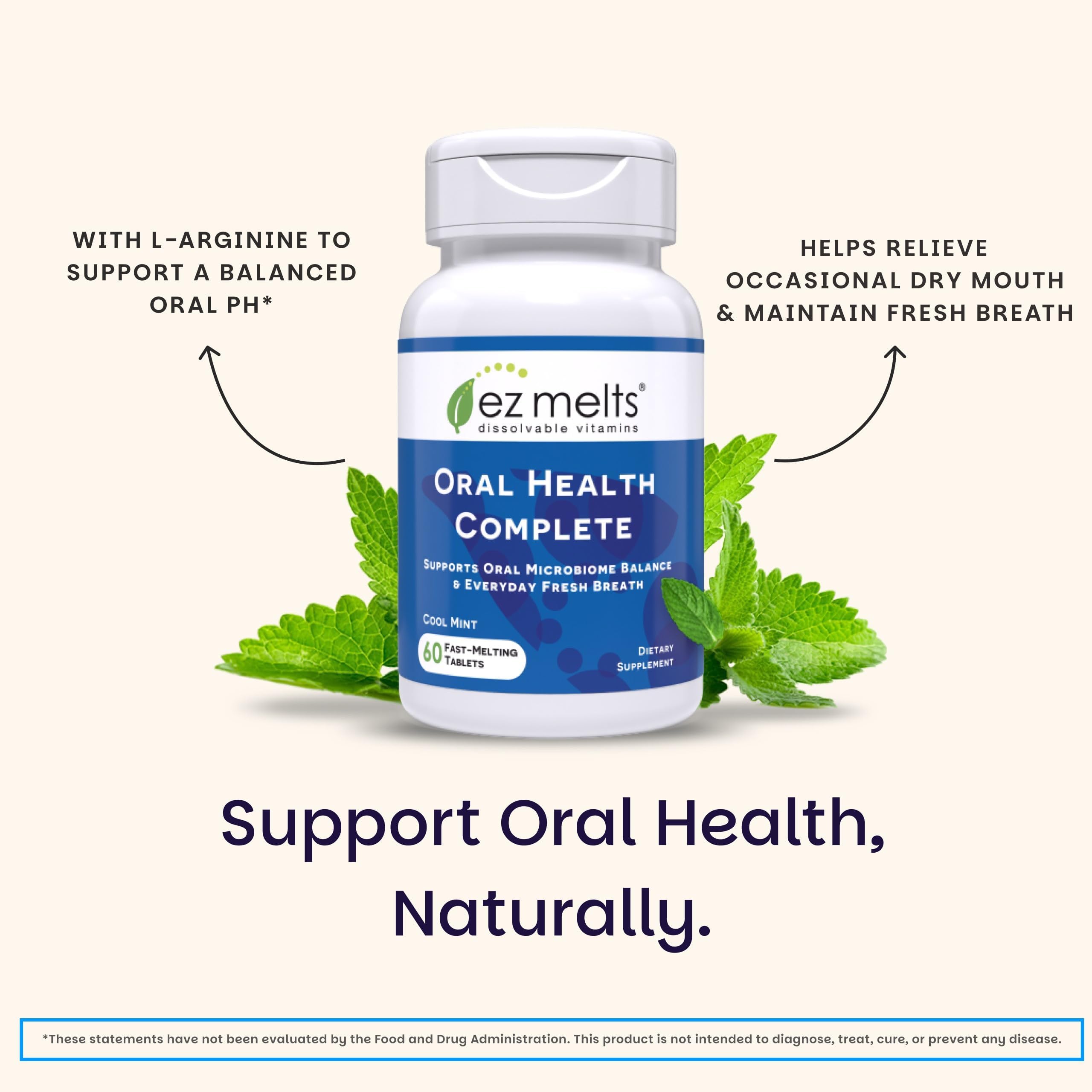 Graphic showing four probiotic strains for oral health