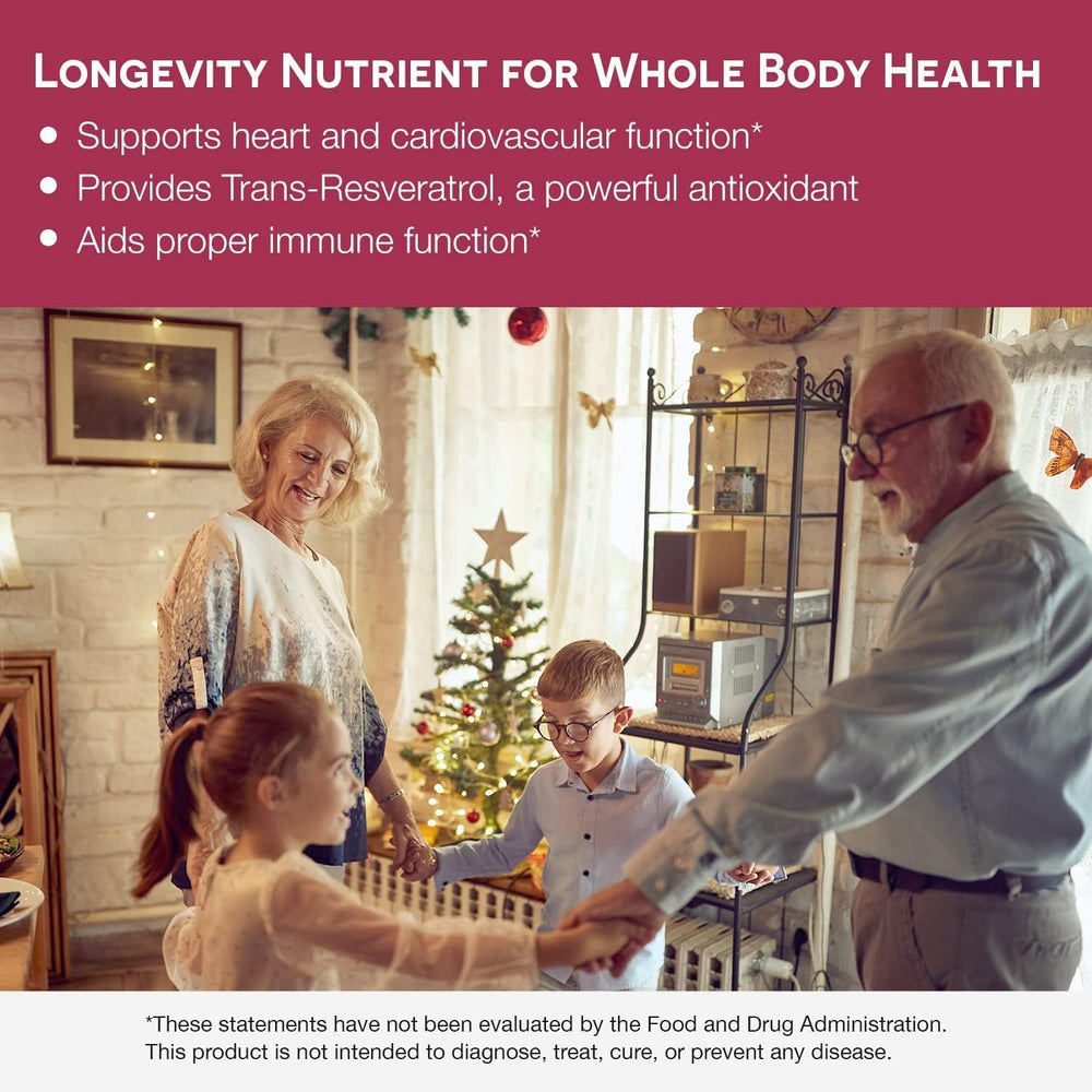 Close-up of a 150 mg resveratrol tablet