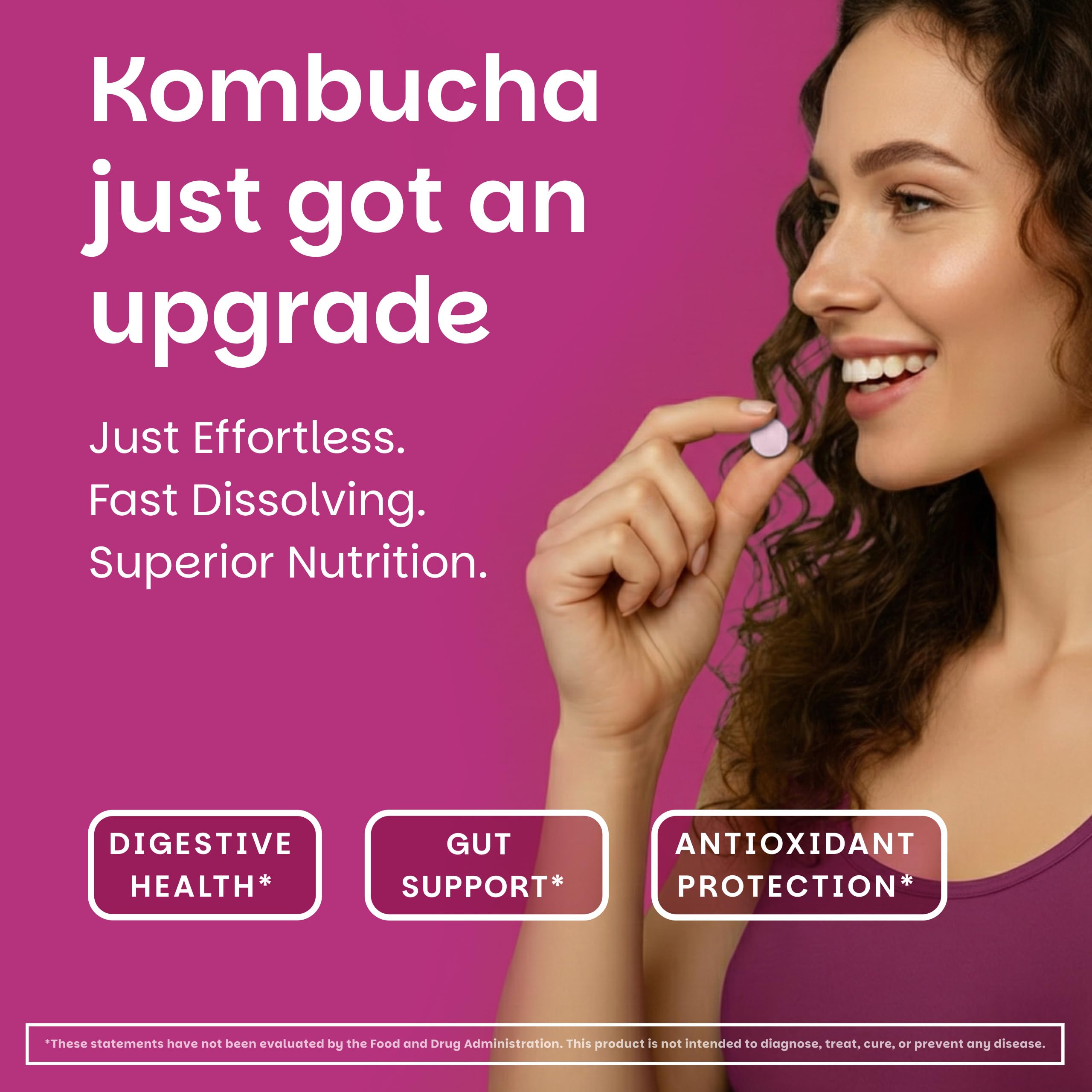 EZ Melts tablets in hand illustrating portable convenience benefit