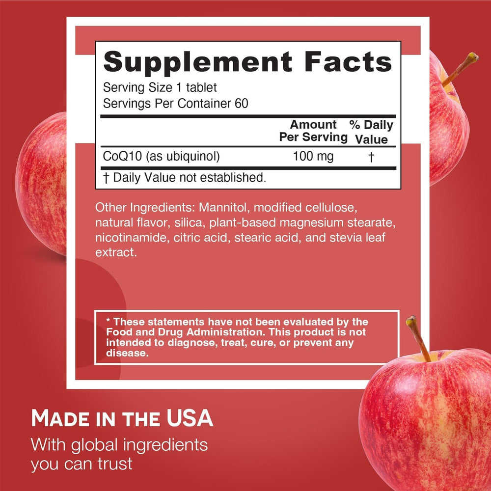 EZ Melts ubiquinol 100mg dissolving in mouth