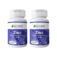 EZ Melts Zinc 30mg blueberry flavor, 2-pack hero image