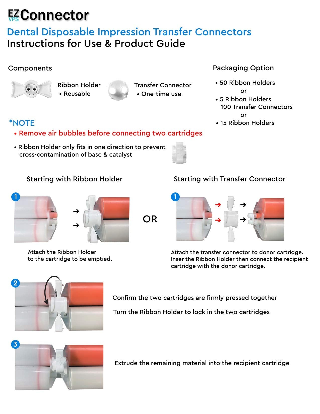 EZ VPS Connector packaging showing components