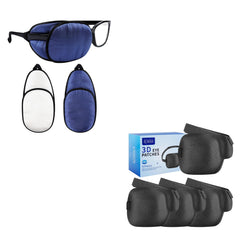 EZAKKA 2+4 pack eye patches for adults and kids – assorted colors