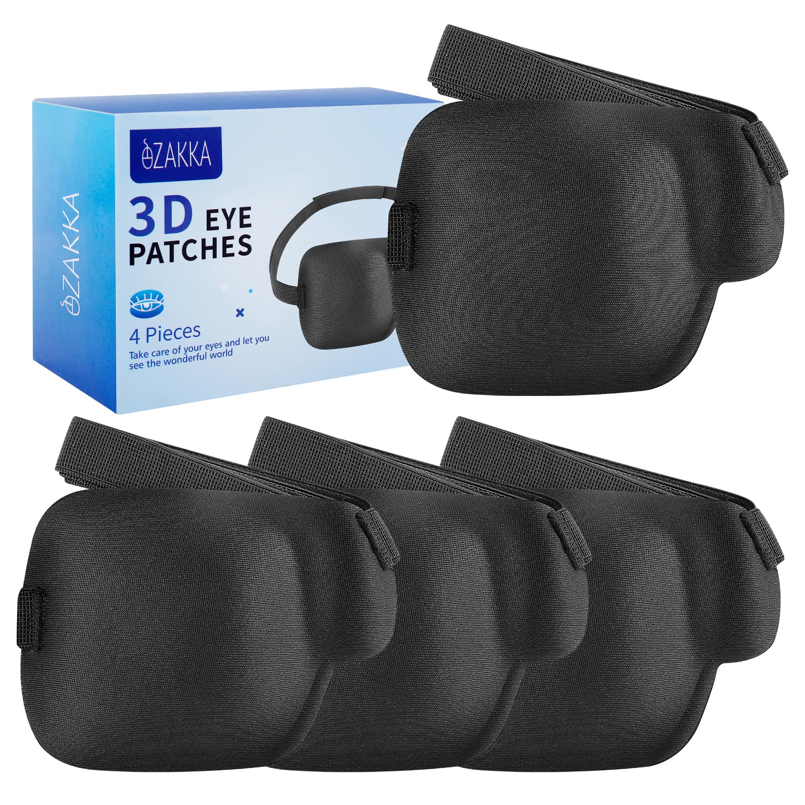 EZAKKA 2+4 pack eye patches – purple and white color variants