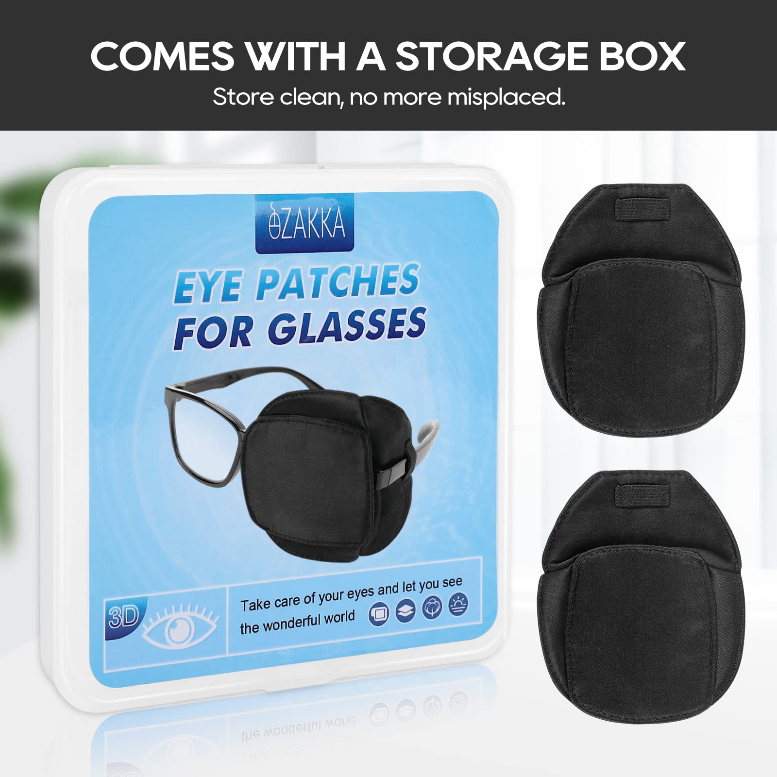 Use of eye patch for amblyopia and strabismus treatment
