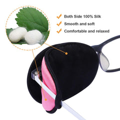 Mulberry silk medical eye patch for sensitive skin, comfortable all day