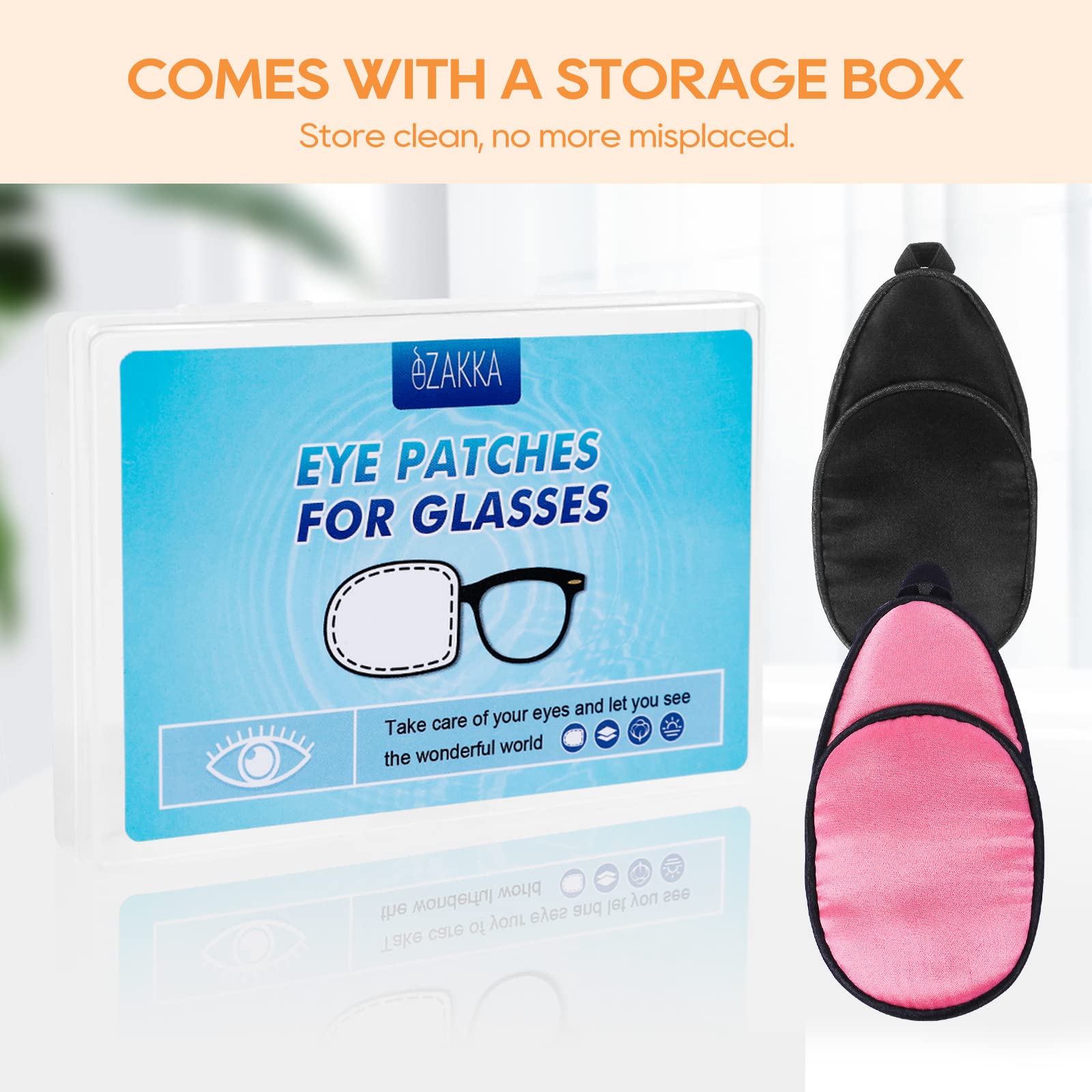 Gentle, breathable eye patch alternative to adhesive patches