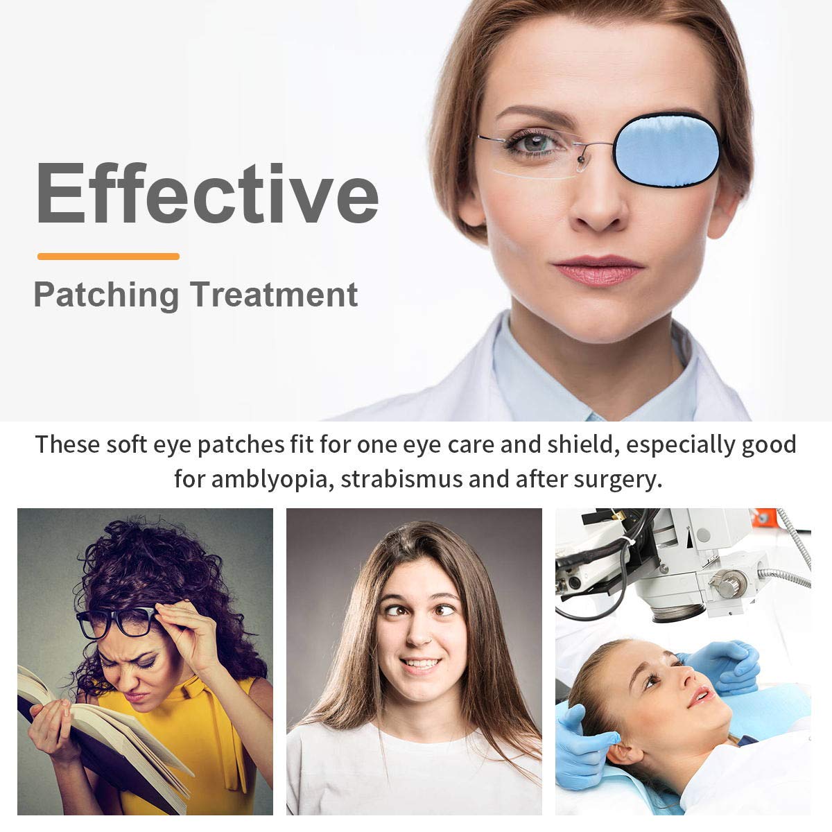Eye patch cleaning with soap and cold water