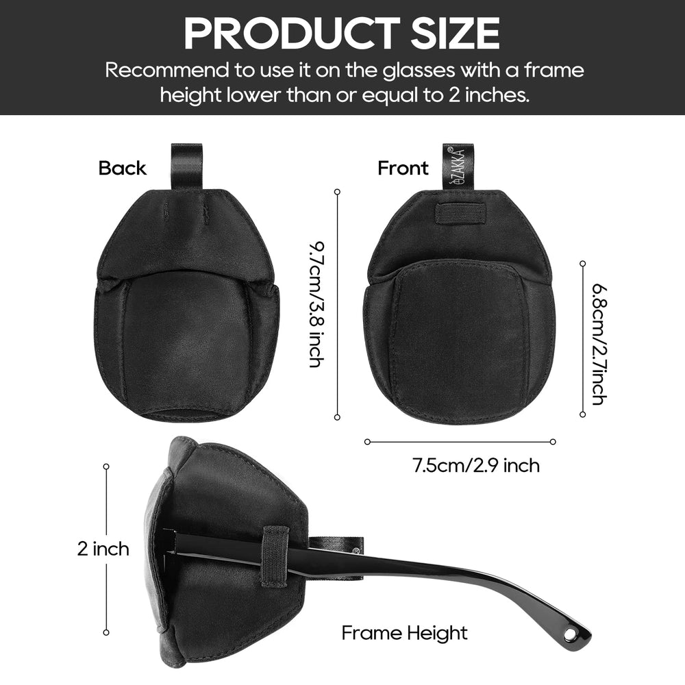 Medical-use eye patch for amblyopia and post-surgery care, black