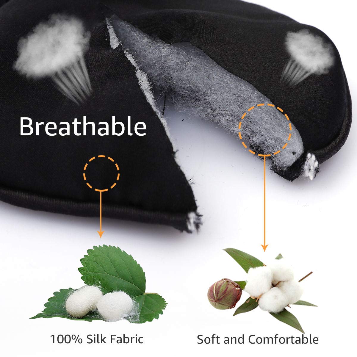 Product packaging of eZAKKA silk eye patches