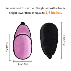 Blackout eye patch blocking vision to aid patching therapy