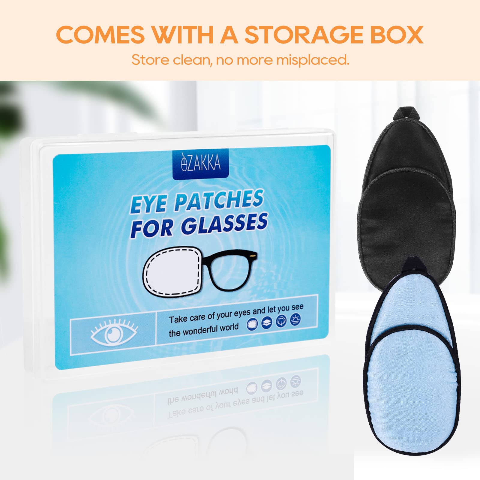 Breathable reusable silk eye patch close-up