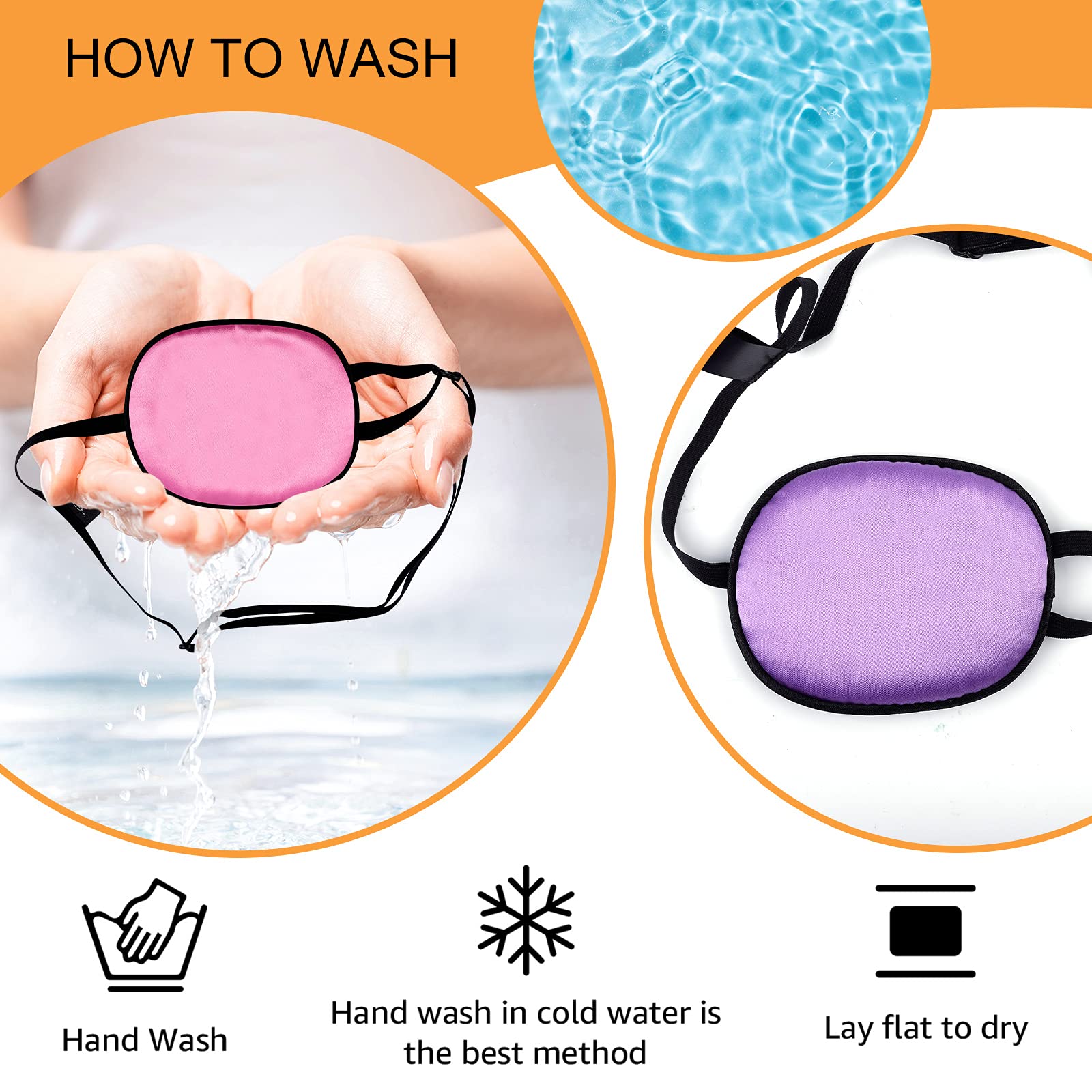 Product display of 9 images for eZAKKA eye patches
