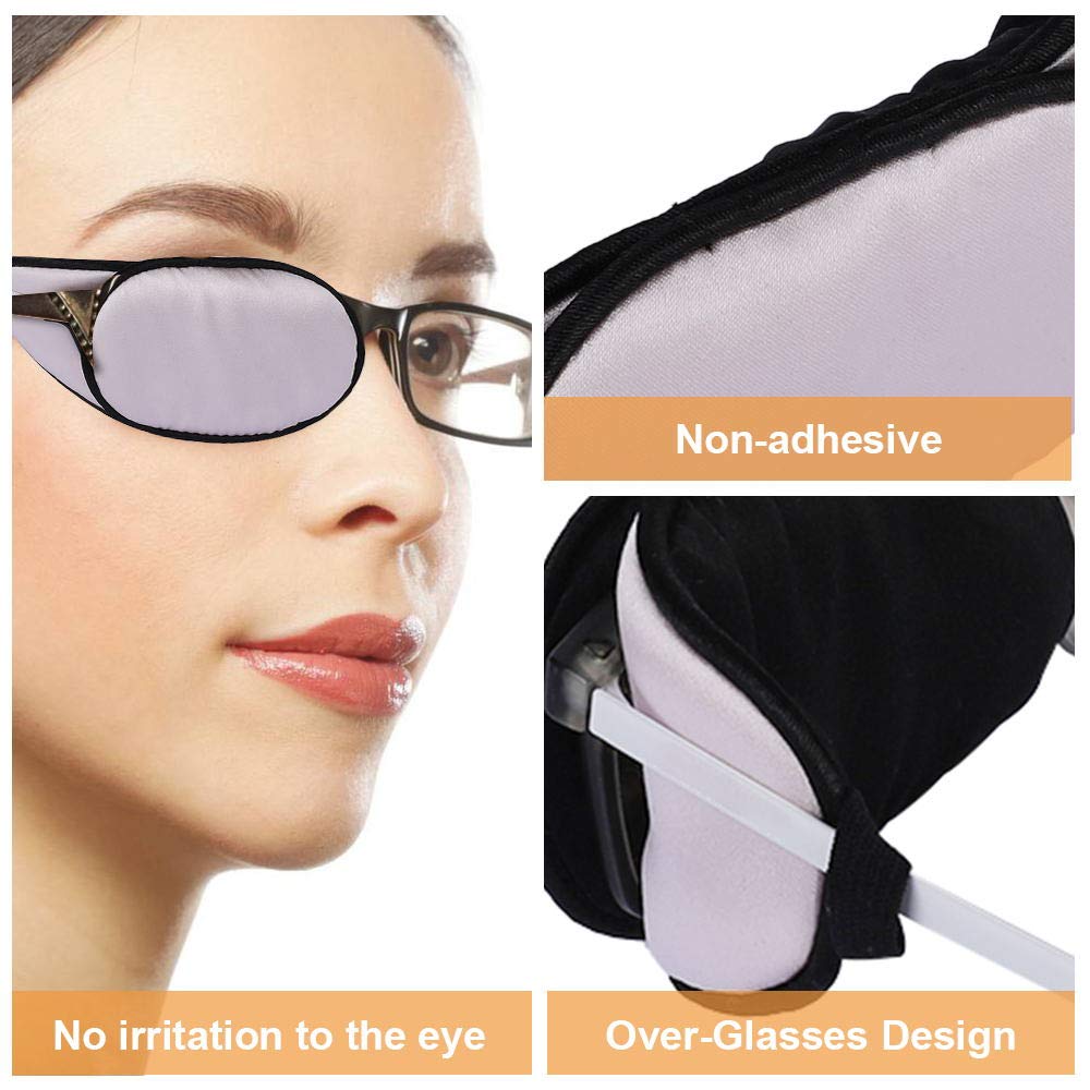 eZAKKA Eye Patches over-ear design, side view