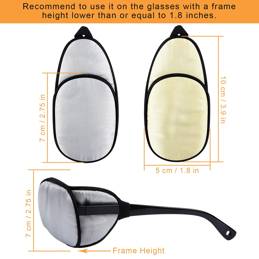 Eye patch size 10 x 5 cm suitable for most eyeglasses