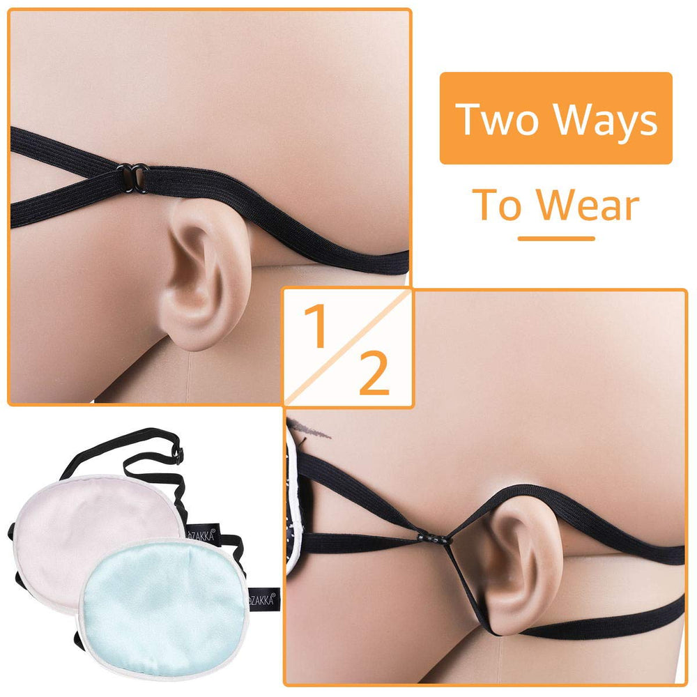 Elastic strap on eZAKKA eye patch, fully adjustable