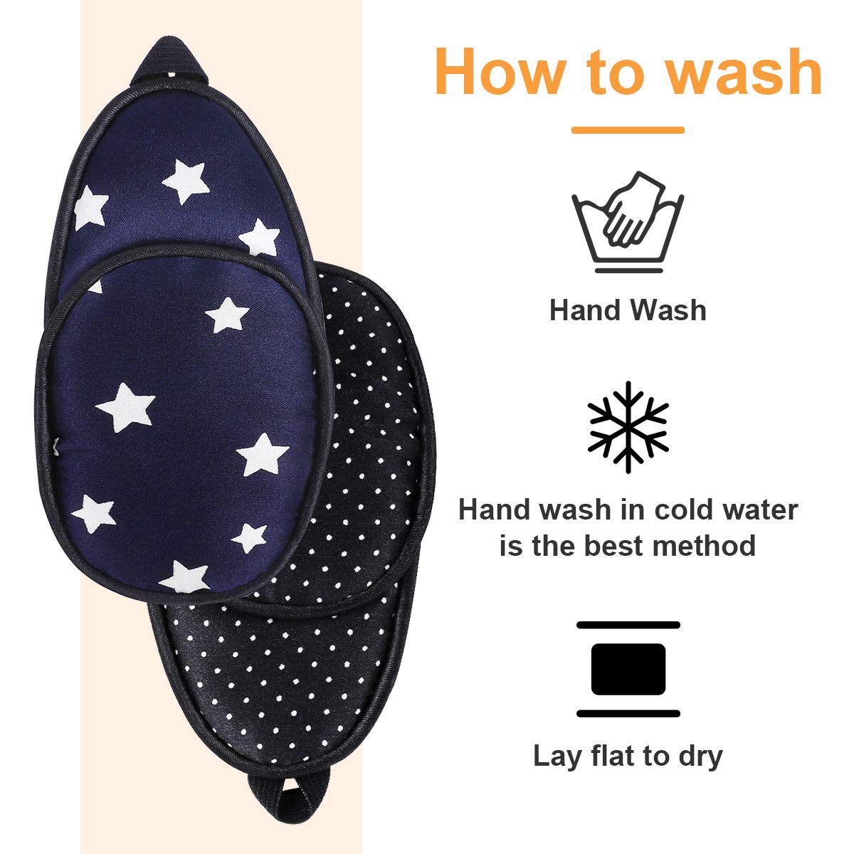 Reusable eye patch for glasses, hand wash in cold water