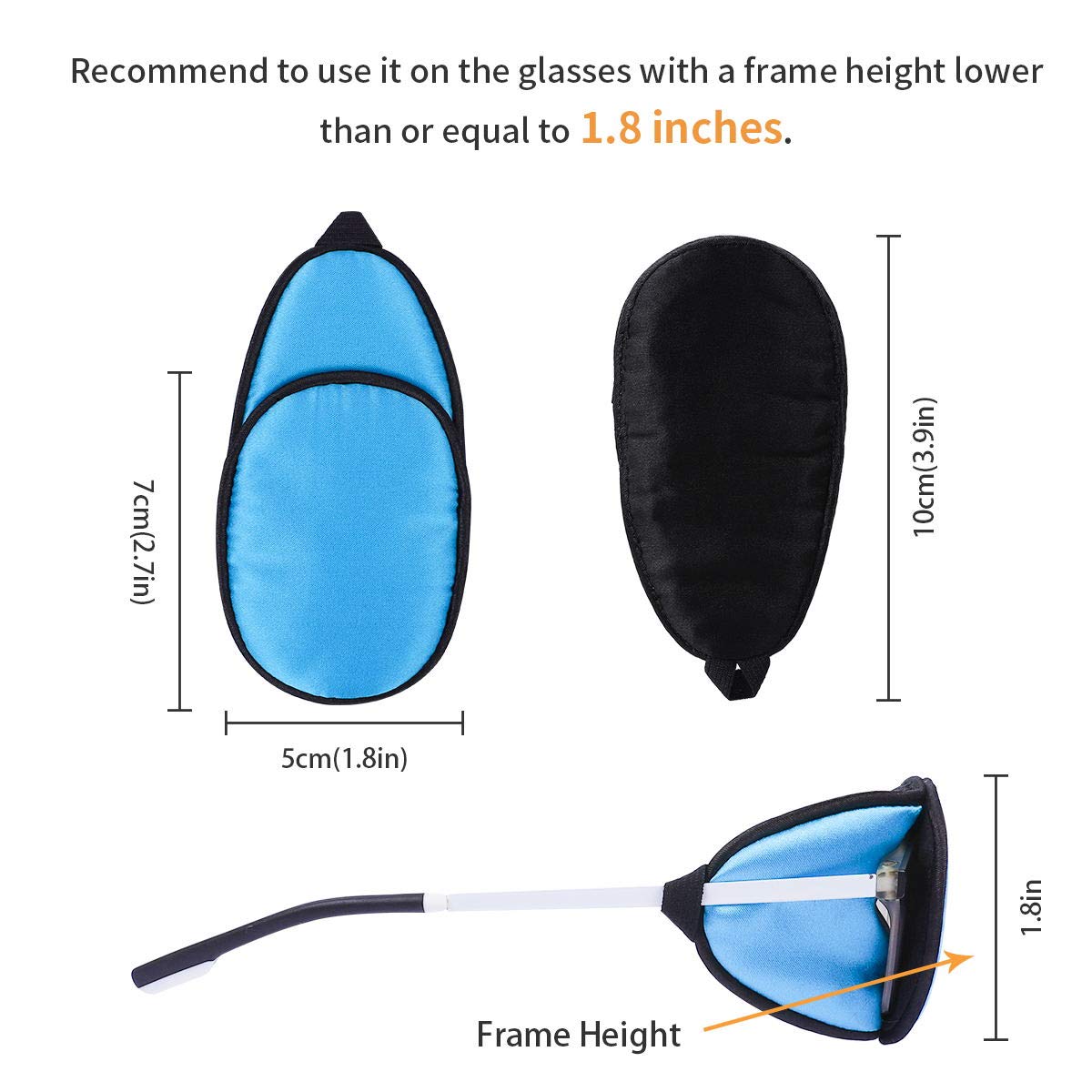 eZAKKA eye patch over glasses design