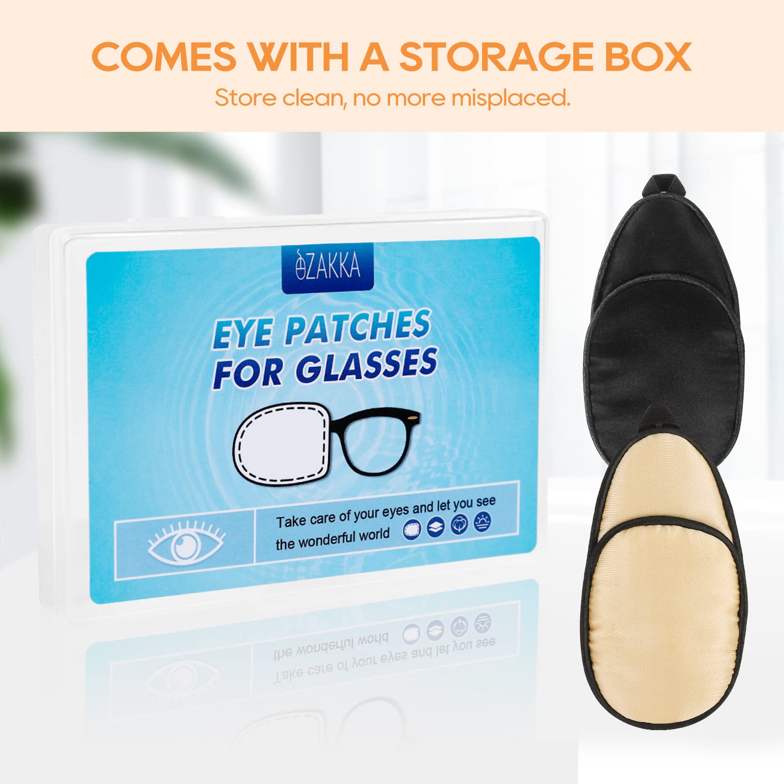 Smooth silk texture of eZAKKA eye patch