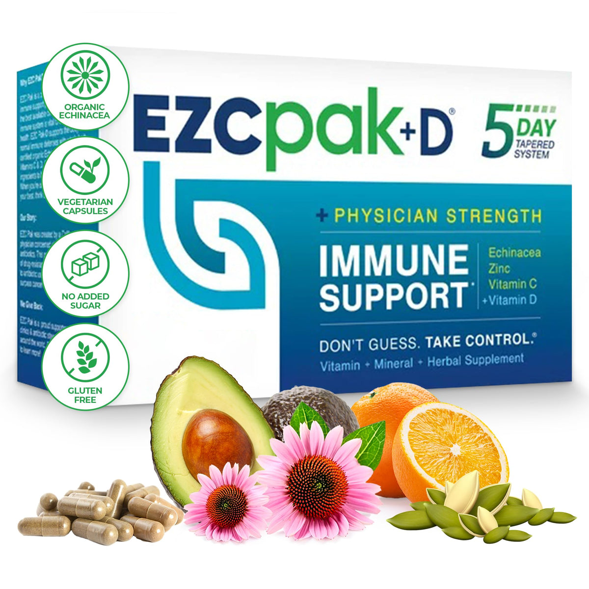EZC Pak 5-Day Immune Booster box front