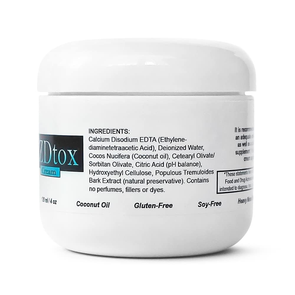 EZDtox Cream 4 oz jar - side view