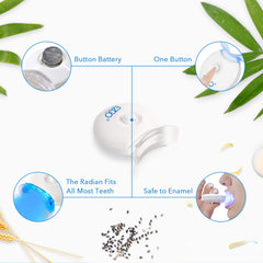 EZGO LED whitening light in use with whitening gel or strips