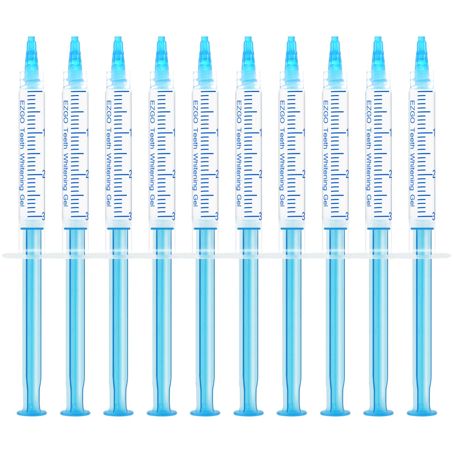 EZGO 10-pack Teeth Whitening Gel Refills Mint Flavor packaging (3ml syringes)