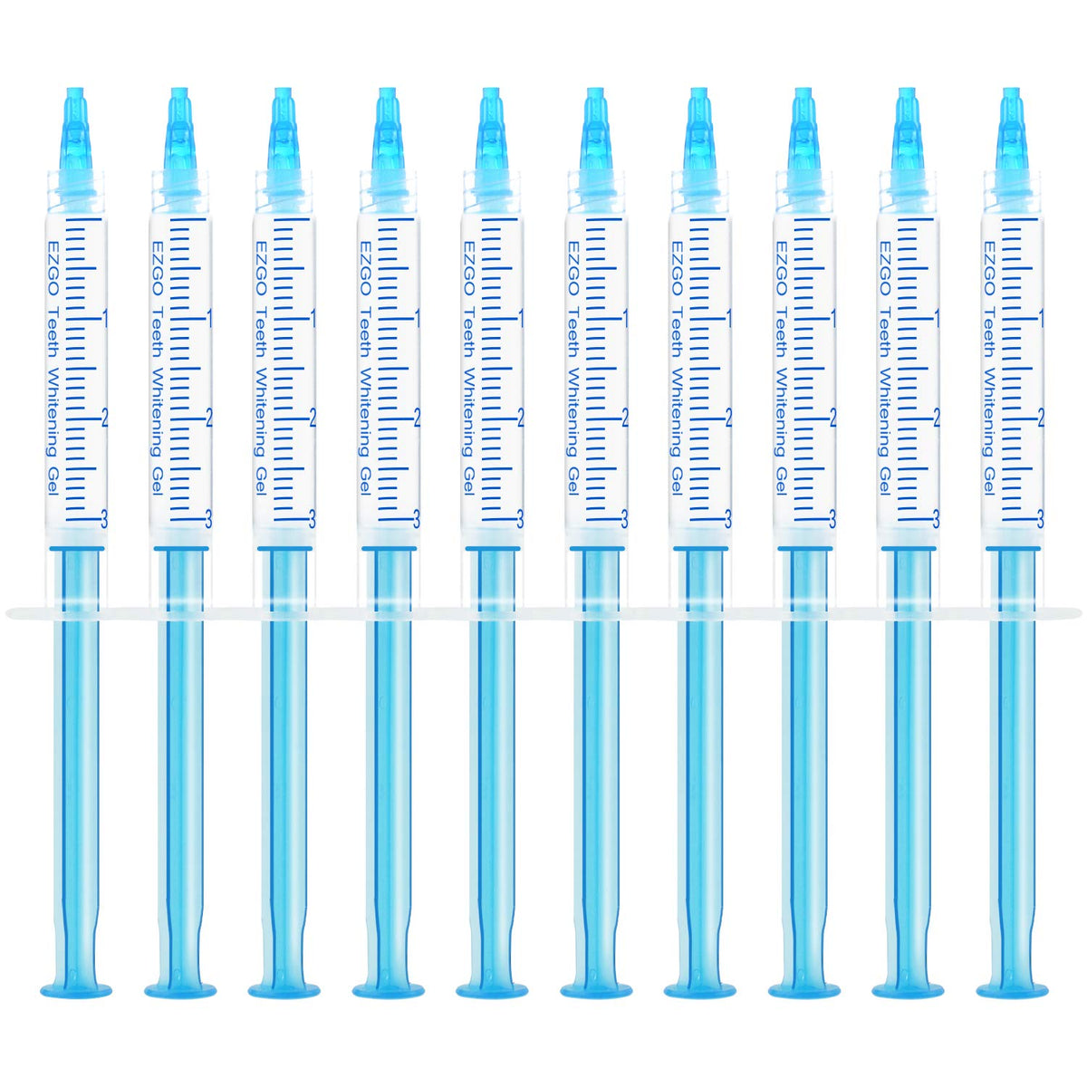 EZGO 10-pack Teeth Whitening Gel Refills Mint Flavor packaging (3ml syringes)