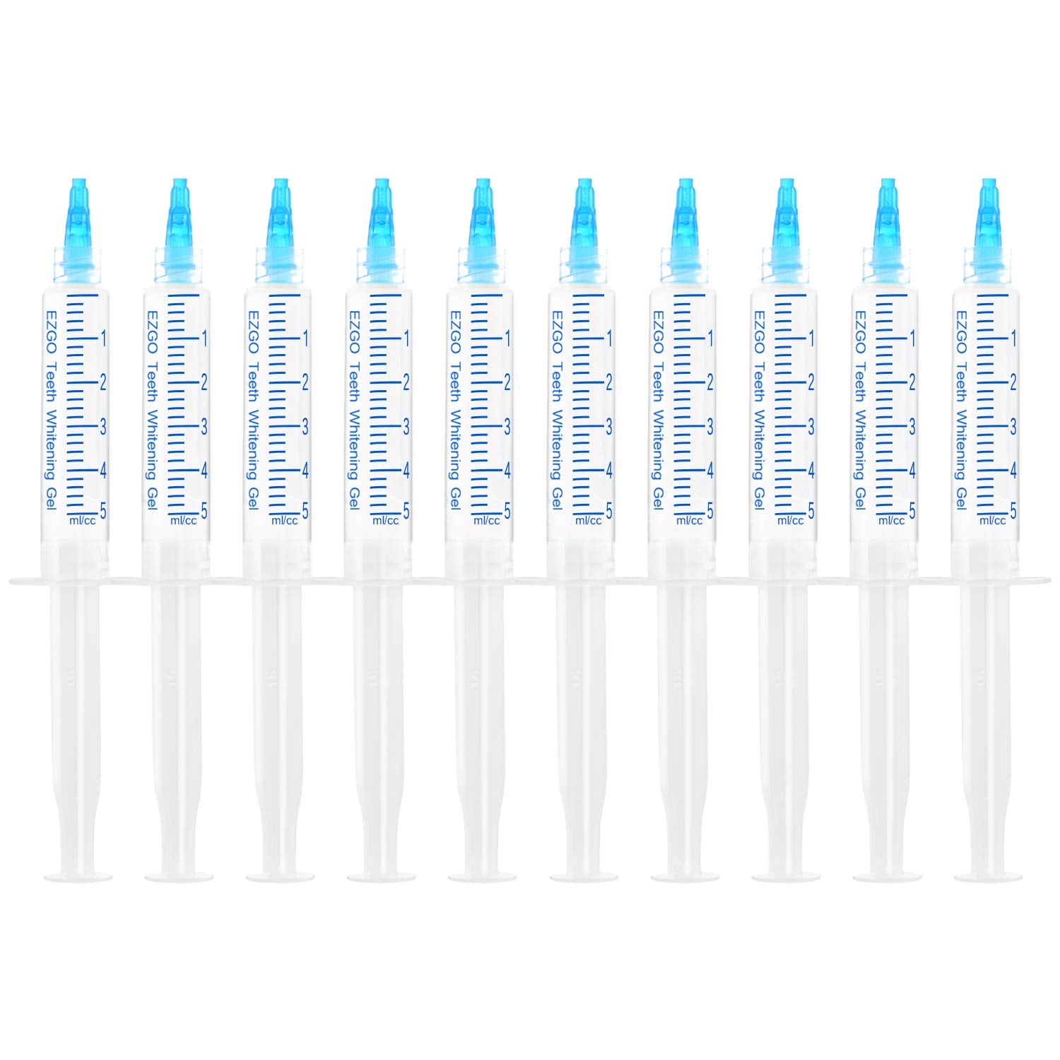 EZGO 10-pack teeth whitening gel refills packaging front