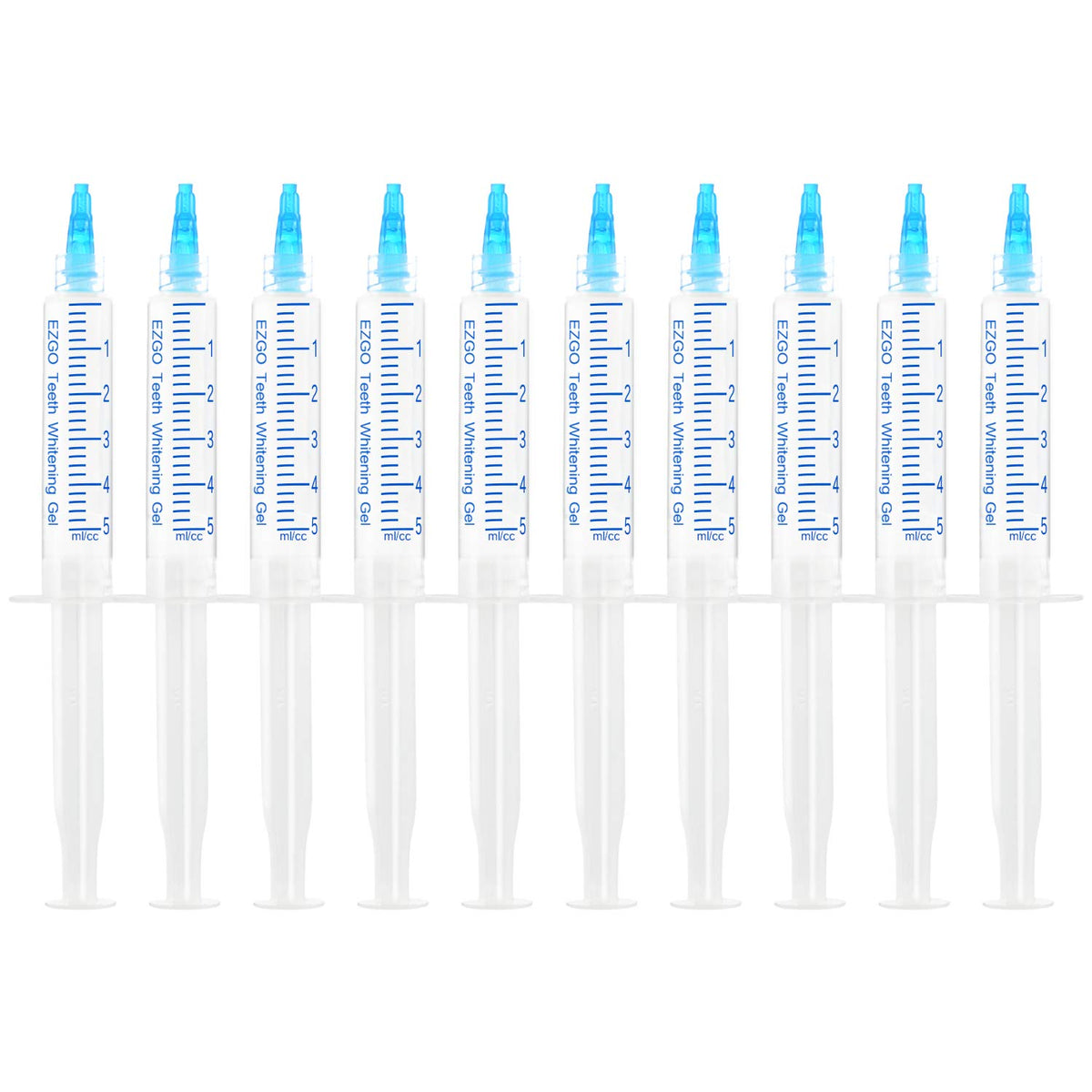 EZGO 10-pack teeth whitening gel refills packaging front