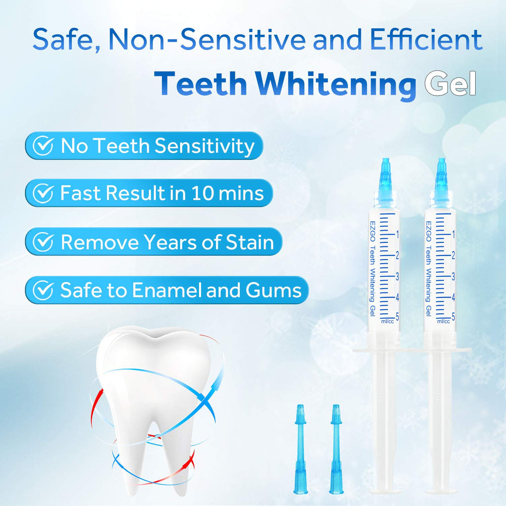 Mint flavor EZGO teeth whitening gel tubes