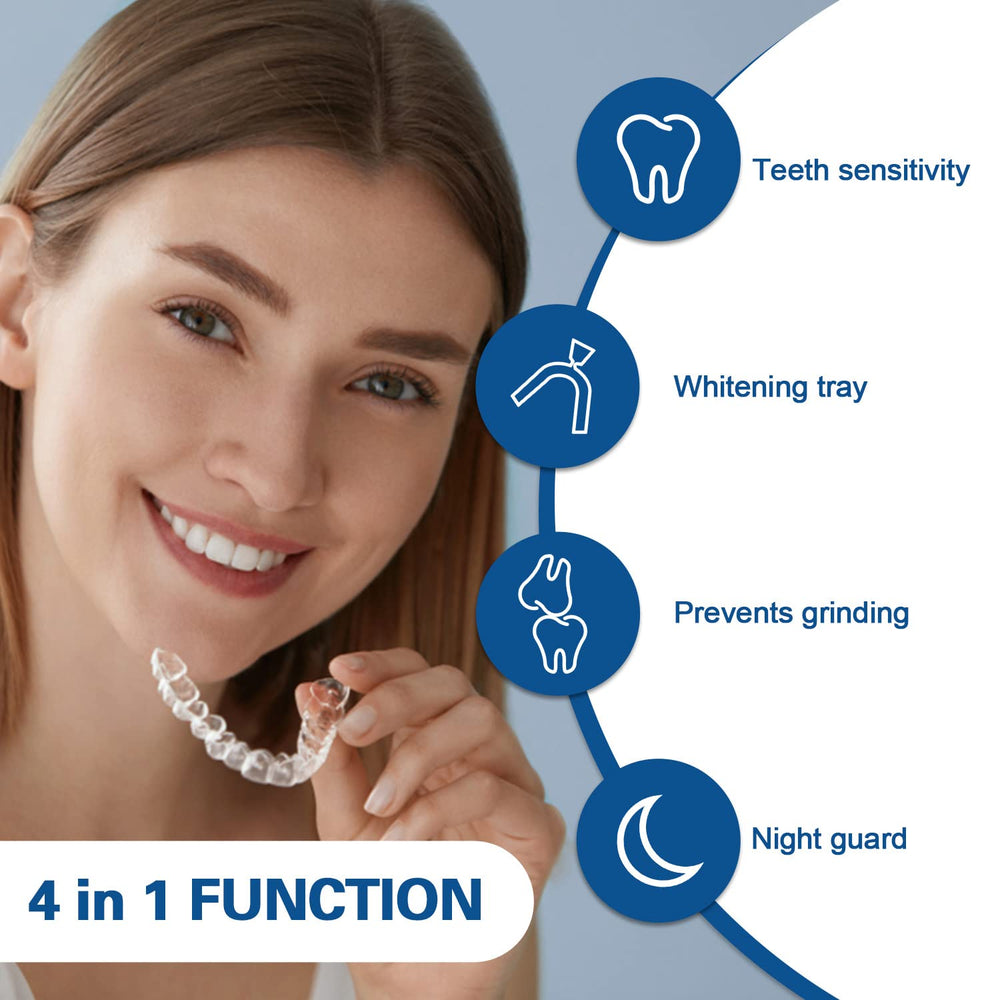 Whitening with LED light and gel using EZGO trays