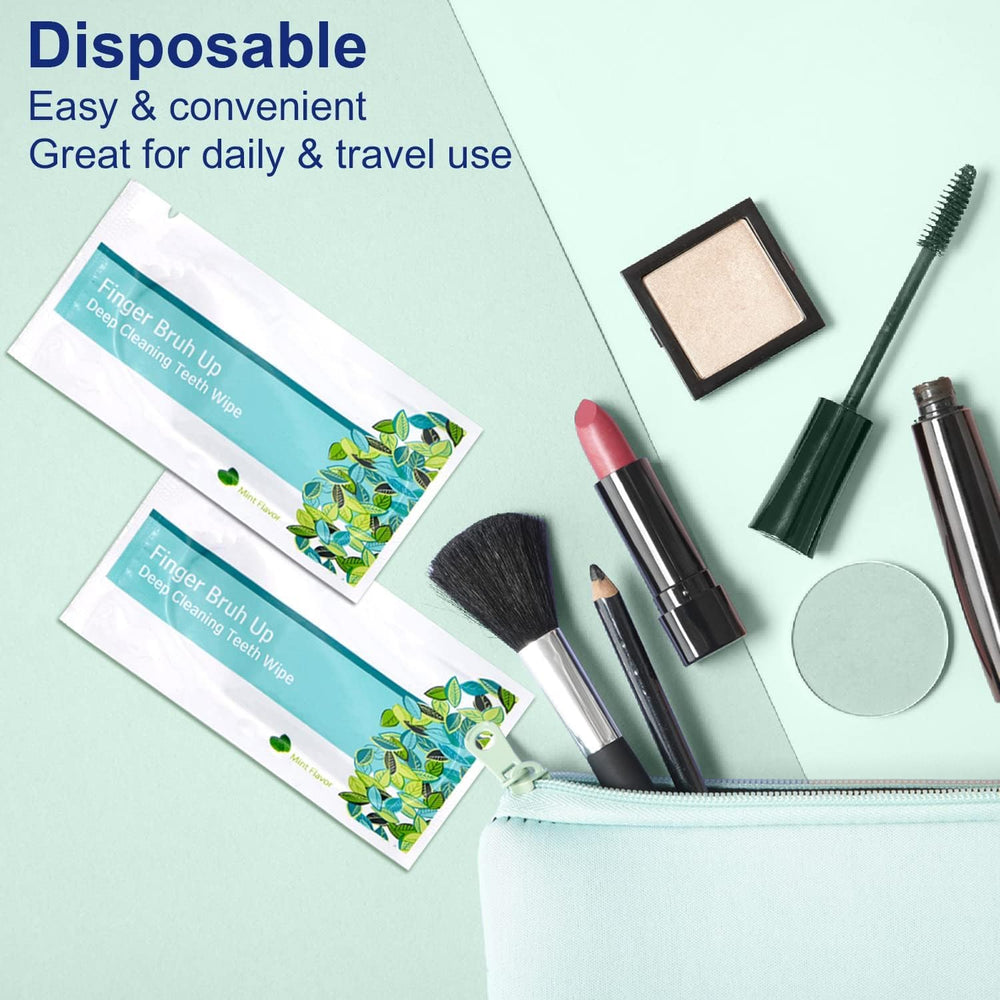 Bright smile after using EZGO teeth wipe