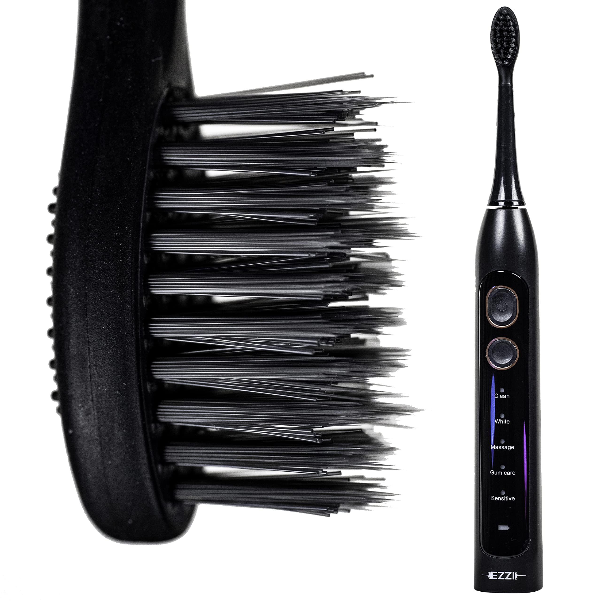 Two toothbrush heads included in the package