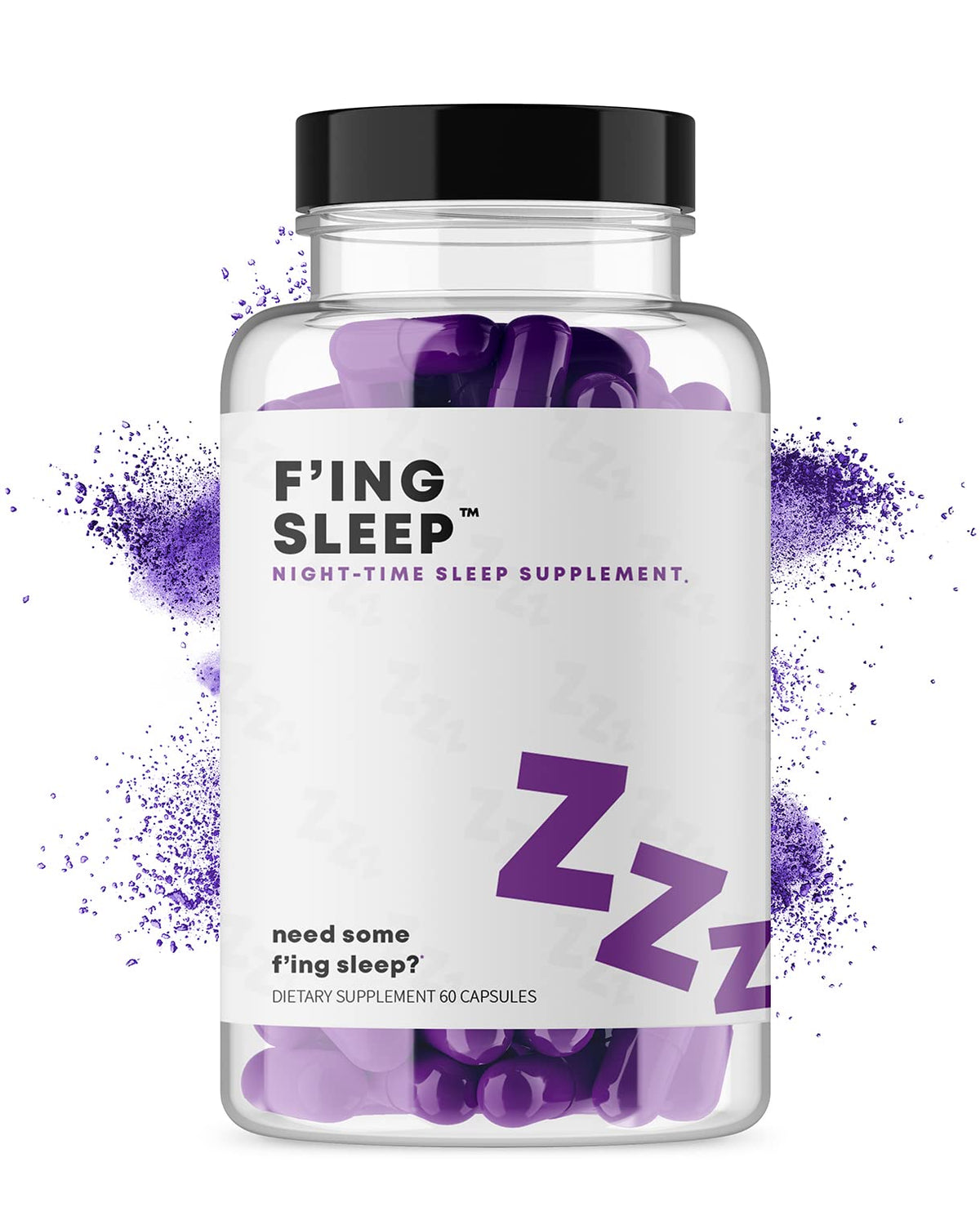 F'ing Sleep bottle with capsules