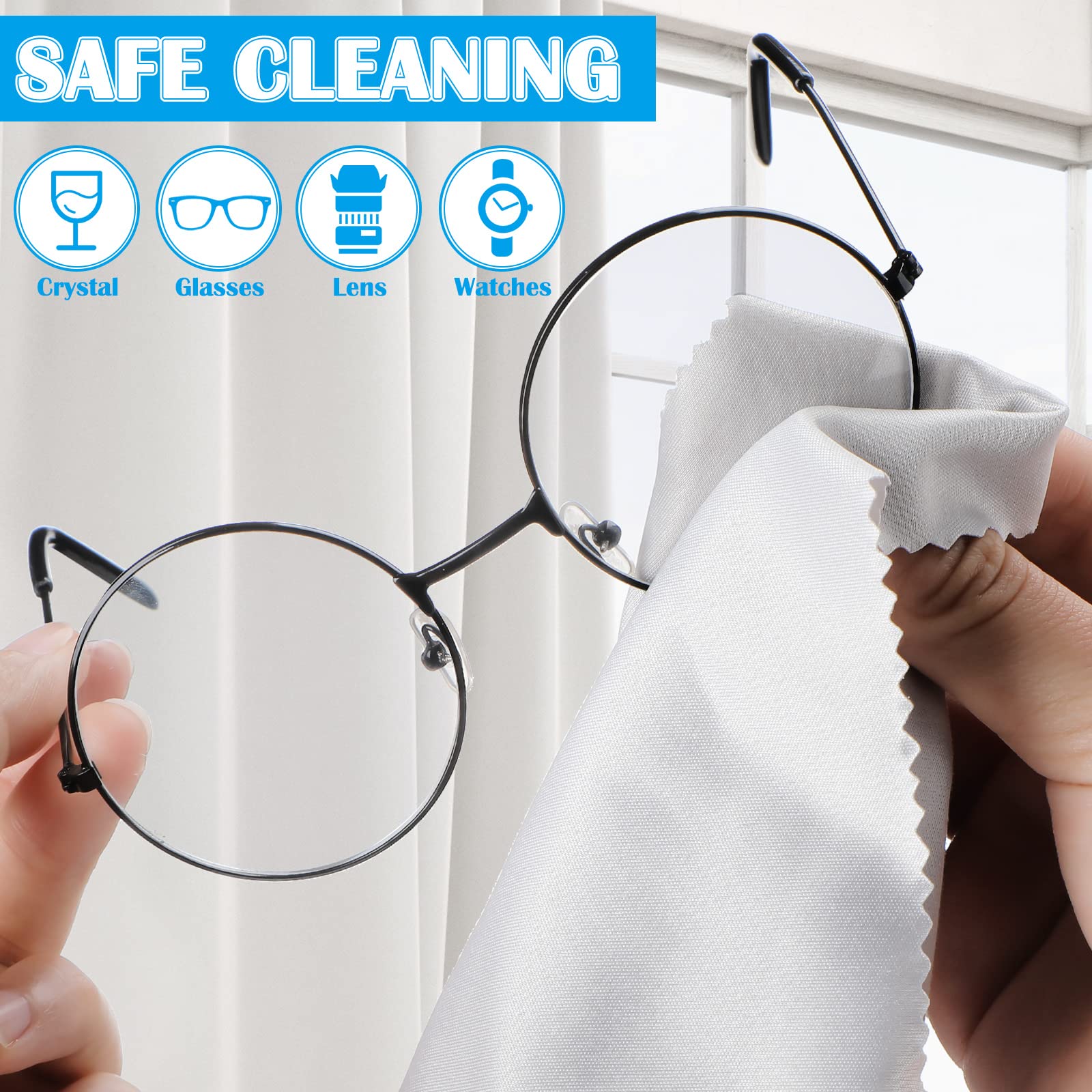200-pack microfiber cleaning cloths in package