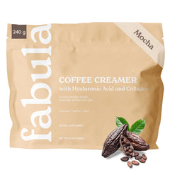 Fabula Collagen Coffee Creamer Mocha packaging 8.5 oz