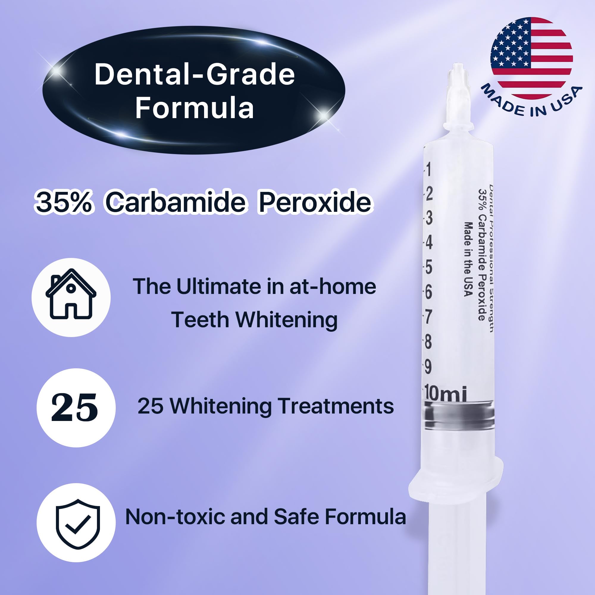 Teeth whitening gel bottle 10 ml (25 uses)