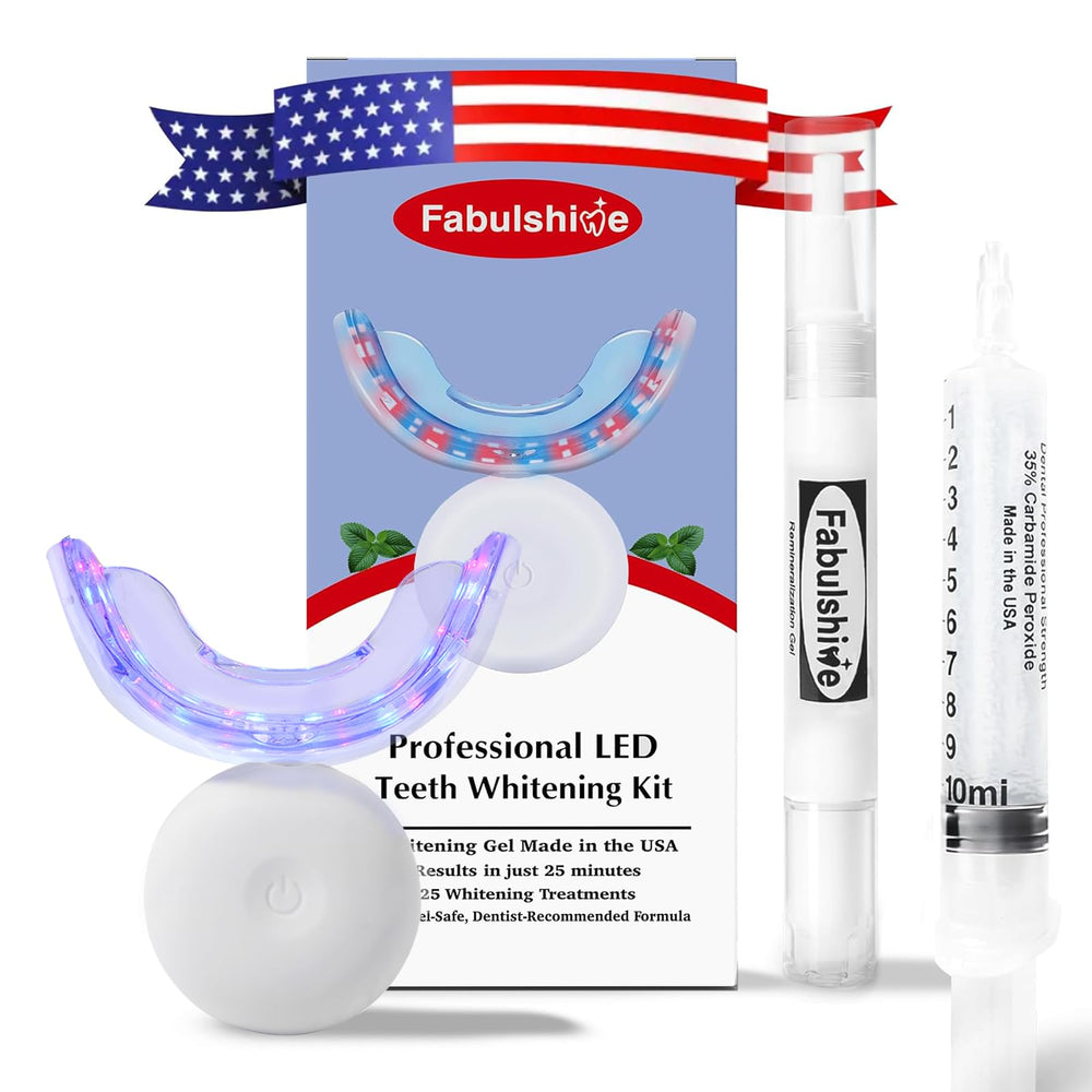 Front view of Fabulshine Teeth Whitening Kit