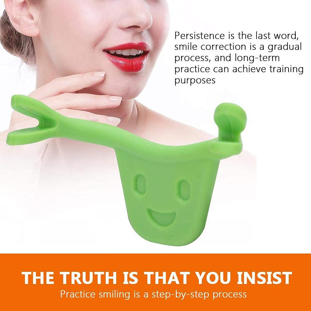 Green Face Trainer Smiling Maker in use