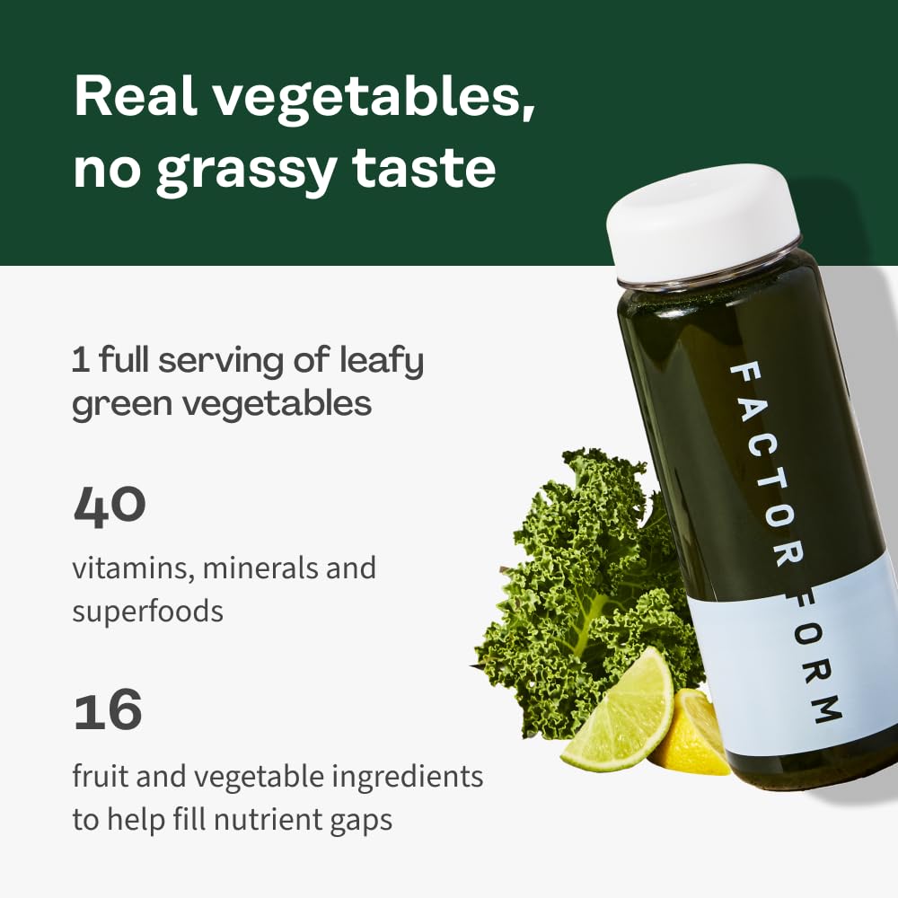 Close-up of citrus-flavored Daily Greens powder