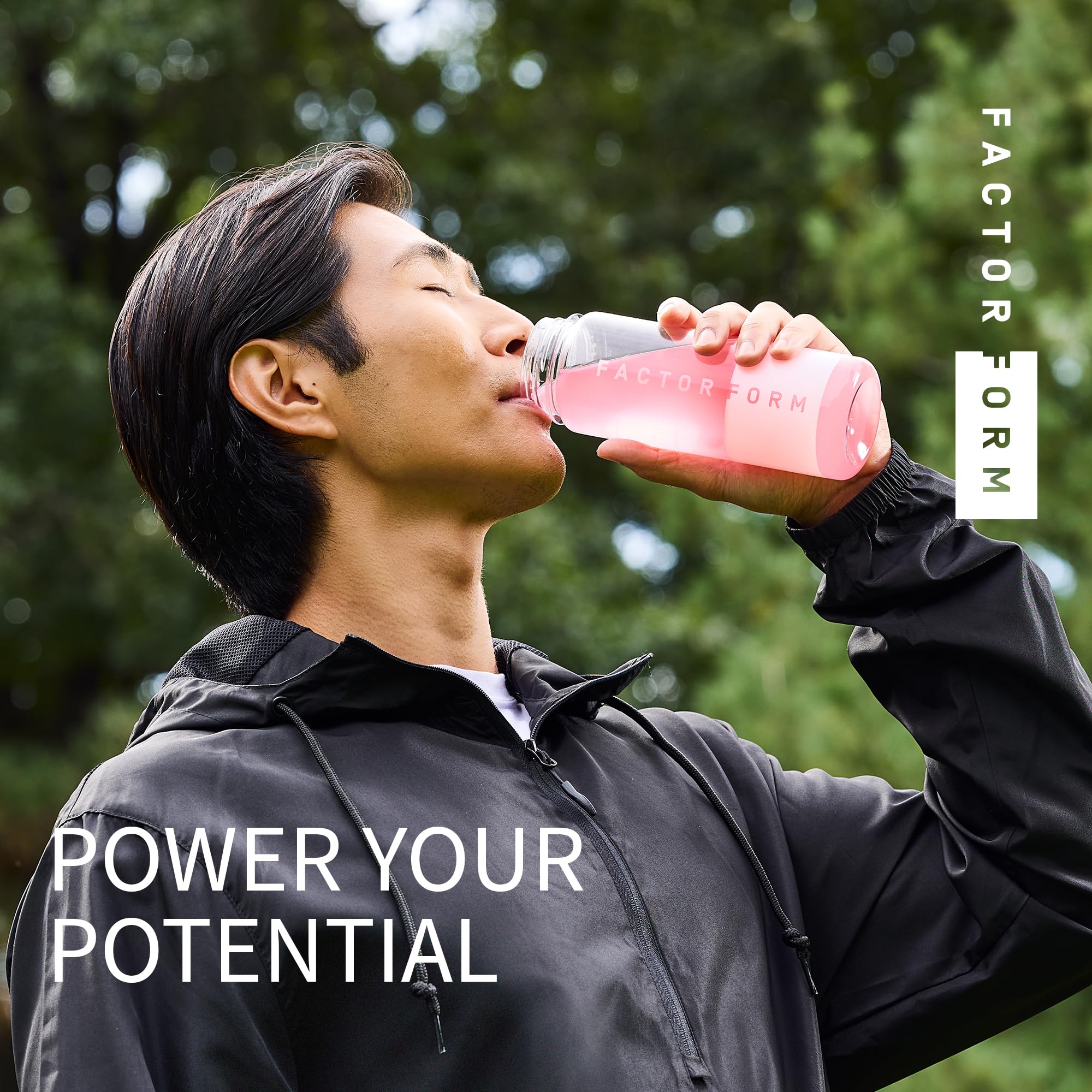 Factor Form Hydration Boost L-Theanine image supports relaxed focus during workouts.