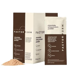 Factor Form Whey Protein canister front view for recovery support